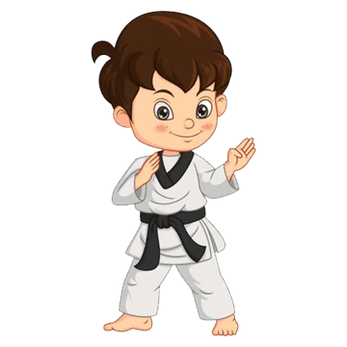 Gyerek aikido vizsga kép