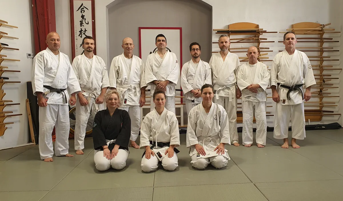 Aikido gyakorlás Budapest csoportkép