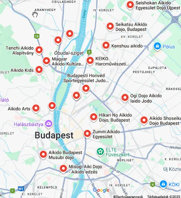 Budapest aikido dojok