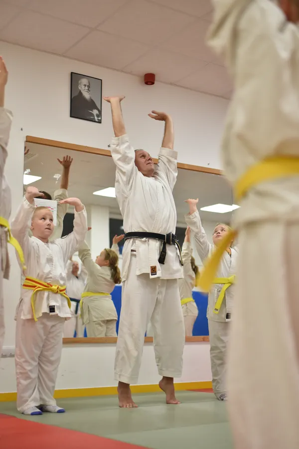 yi jin jing-ből a harmadik gyakorlat, nyújtózkodás felfelé