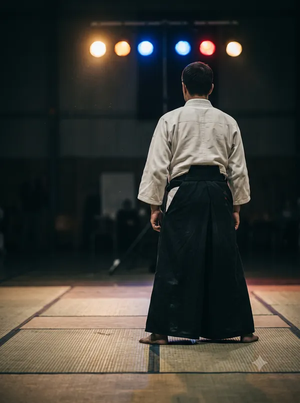Aikido demonstration or tatami scene
